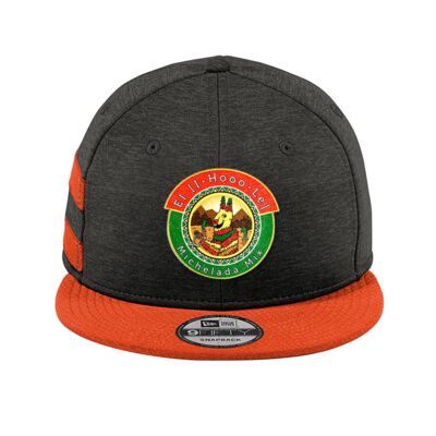 New Era Full Color Patch Shadow Heather Striped Flat Bill Snapback Cap Bundle - Your Logo Thumbnail