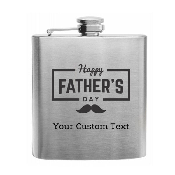 Happy Father's Day Personalized Flask Thumbnail