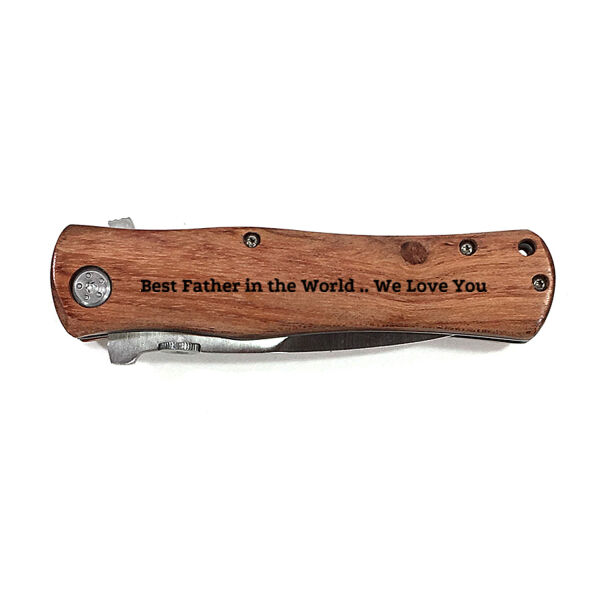 Best Father in the World Personalized Pocket Knife Thumbnail