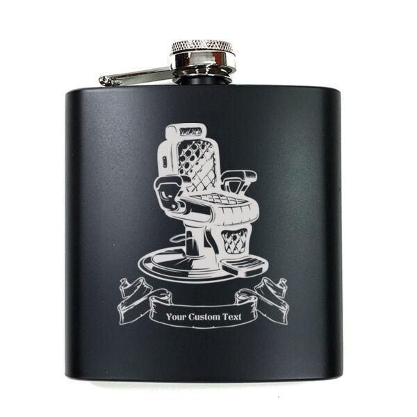 Barber Shop Chair Flask Thumbnail