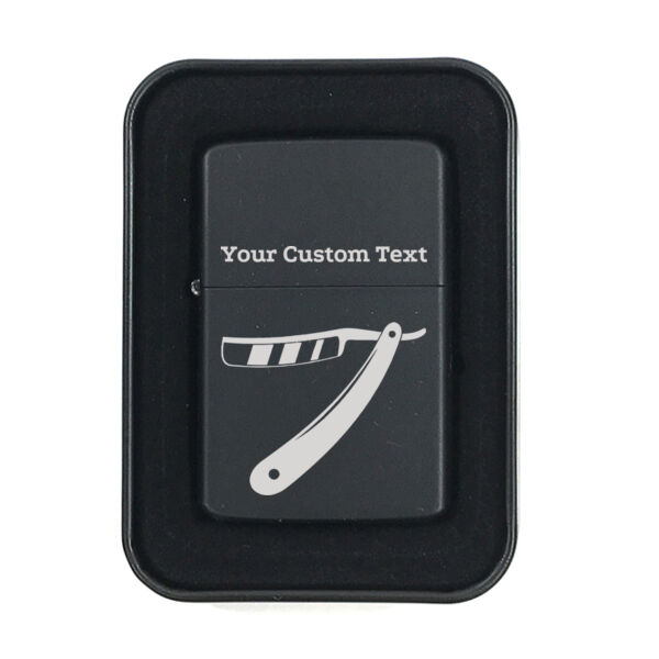 Straight Razor Personalized Lighter Thumbnail