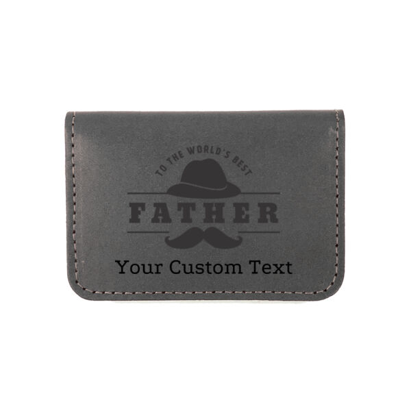 Greatest Father in the World Personalized Fold Wallet Thumbnail