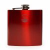6 oz. Gloss Red Laserable Stainless Steel Flask Thumbnail