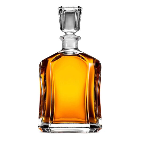 Paksh Novelty Capitol Glass Decanter with Airtight Geometric Stopper Thumbnail