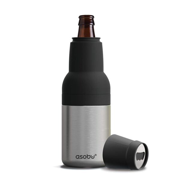 Beer 2 Go Vacuum Insulated Double Walled Stainless Steel Beer Bottle and Can Cooler - Silver Thumbnail