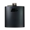 6 oz. Matte Black Laserable Stainless Steel Flask Thumbnail