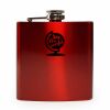6 oz. Gloss Red Laserable Stainless Steel Flask Thumbnail