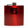 6 oz. Gloss Red Laserable Stainless Steel Flask Thumbnail