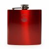 6 oz. Gloss Red Laserable Stainless Steel Flask Thumbnail