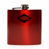 6 oz. Gloss Red Laserable Stainless Steel Flask Thumbnail