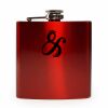 6 oz. Gloss Red Laserable Stainless Steel Flask Thumbnail