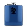6 oz. Gloss Blue Laserable Stainless Steel Flask Thumbnail
