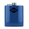 6 oz. Gloss Blue Laserable Stainless Steel Flask Thumbnail
