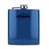 6 oz. Gloss Blue Laserable Stainless Steel Flask Thumbnail
