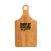 13 1/2" x 7" Bamboo Paddle Shape Cutting Board Thumbnail
